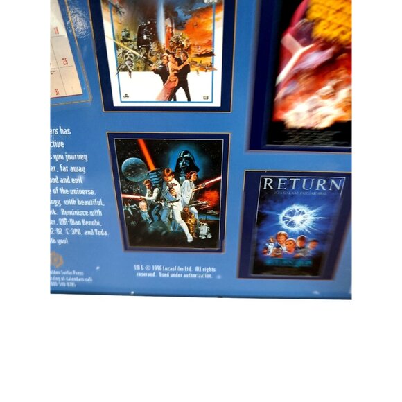 Vintage Star Wars 1997 Collectible Edition Calendar Featuring Iconic Movie Poste - Picture 3 of 7